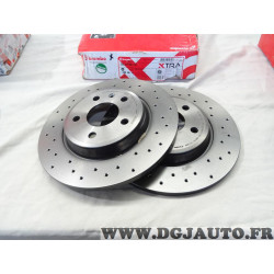 Jeu 2 disques de frein arriere plein 300mm diametre Brembo 08.A759.1X pour audi A4 A5 A6 A7 Q5 