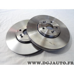 Lot 2 disques de frein avant ventilé 324mm diametre Brembo 09.9818.10 pour renault espace 4 IV velsatis vel satis