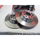 Jeu 2 disques de frein arriere plein 302mm diametre Brembo 08.8843.20 pour audi A6 C6 partir de 2004 