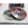 Jeu 2 disques de frein arriere plein 302mm diametre Brembo 08.8843.20 pour audi A6 C6 partir de 2004