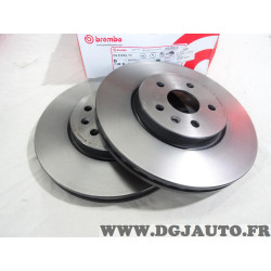 Jeu 2 disques de frein avant ventilé 300mm diametre Brembo 09.D392.11 pour opel astra K mokka chevrolet trax cruze