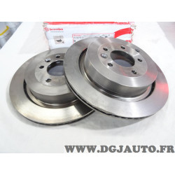 Lot 2 disques de frein arriere ventilé 350mm diamètre Brembo 09.8876.30 pour land rover discovery L319 range rover sport L320