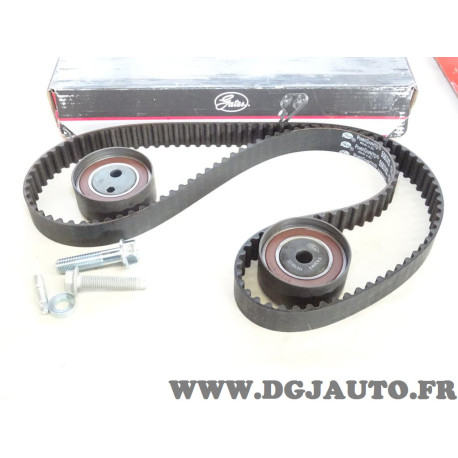 Kit distribution galet tendeur + enrouleur + courroie Gates K025563XS pour opel astra G corsa C meriva A combo C 1.7DI 1.7DTI 1.