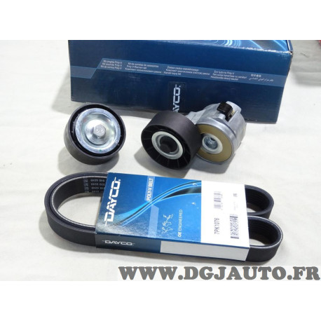 Kit courroie accessoire 7PK1076 + galets tendeur + enrouleur Dayco KPV070 pour fiat ducato 2 3 III iveco daily 3 4 5 6 III IV V 