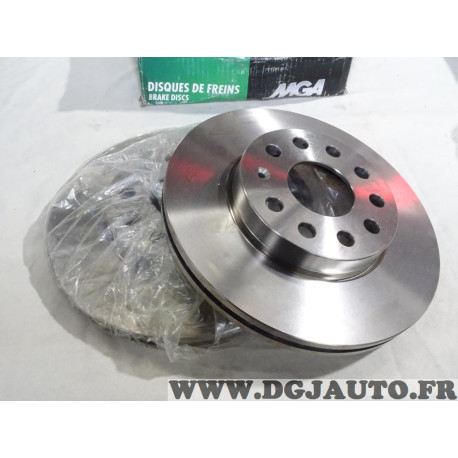 Jeu 2 disques de frein avant ventilé 276mm diametre MGA D2080 pour audi A3 seat leon 3 III skoda octavia 3 III volkswagen golf 7