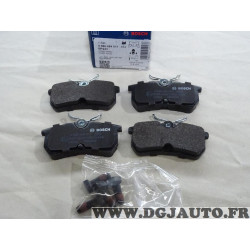 Jeu 4 plaquettes de frein arriere montage lucas Bosch BP241 0986494011 pour ford focus 1 fiesta 6 VI 