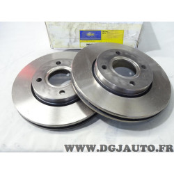 Jeu 2 disques de frein avant 260mm diametre ventilé Sasic 9004808J pour ford escort 5 6 V VI orion 3 III 1.8 16V et RS2000 