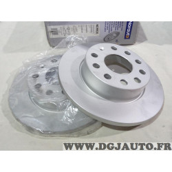 Jeu 2 disques de frein arriere plein 256mm diametre Norauto ND9920 pour audi A3 seat altea toledo 3 III skoda octavia 2 II super