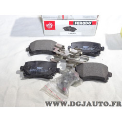 Jeu 4 plaquettes de frein arriere montage TRW Ferodo FDB5107 pour seat leon 3 III skoda superb 2 II volkswagen golf 5 6 7 V VI V