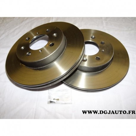 Paire disque de frein avant ventilé 262mm diametre NDF0830 pour rover 214 216 218 220 414 416 418 420 dont GTI