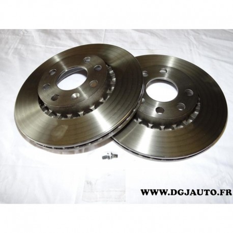 Paire disque de frein avant ventilé 256mm diametre NDF9046 pour opel ascona C astra F calibra kadett E vectra A B corsa B tigra