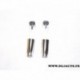 Boite de 4 bouchons de valve chrome avec logo 13377271 pour opel adam partir 2013