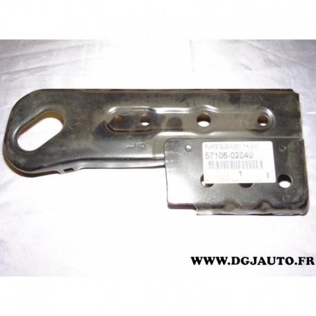 Support gauche renfort traverse avant 5710602040 pour toyota corolla de 1998 à 2001