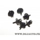 Lot 4 agrafes rivet taquet fixation element parechocs avant 3923475 pour volvo S40 V40 de 2000 à 2004