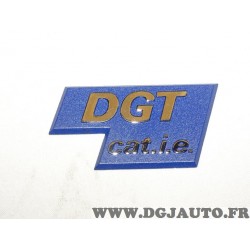 Logo motif monogramme ecuson embleme DGT CAT.i.e 7655846 pour fiat tipo de 1991 à 1993 