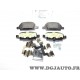 Jeux 4 plaquettes de frein arriere montage girling 93188452 pour opel corsa C tigra B 