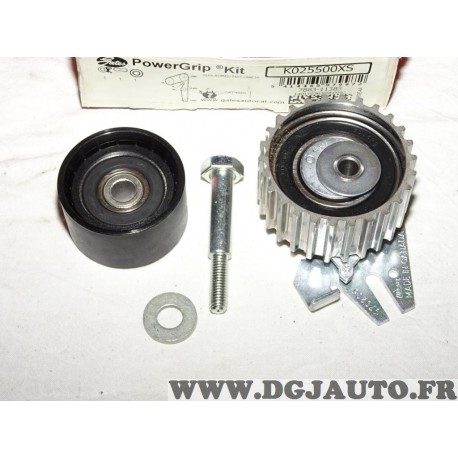 Ensemble galets tendeur + enrouleur courroie de distribution (non incluse) Gates K025500XS pour alfa romeo 145 146 147 156 fiat 