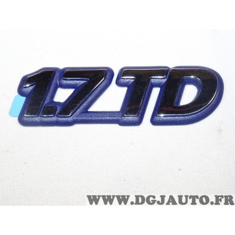 Logo motif monogramme ecuson embleme badge Fiat 50010315 pour fiat fiorino 1.7TD 1.7 TD diesel de 1993 à 2000 