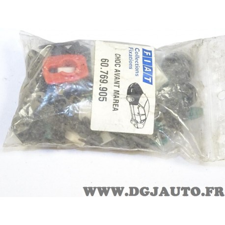 Kit pack agrafes attache choc avant capot parechocs aile Fiat 60769905 pour fiat marea 