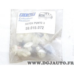 Kit agrafes fixation revetement hayon de coffre Fiat 59015072 pour fiat punto 2 II de 1999 à 2003 