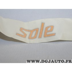 Bande autocollante logo motif aile arriere Sole Fiat 46555221 pour fiat punto 1 soleil de 1997 à 1999 (pliure sans réclamation) 