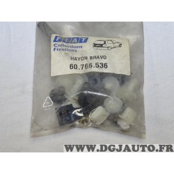 Kit agrafes fixation hayon de coffre arriere Fiat 60766536 pour fiat bravo 