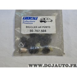 Kit agrafes fixation parechocs pare-chocs arriere Fiat 60767504 pour fiat punto 