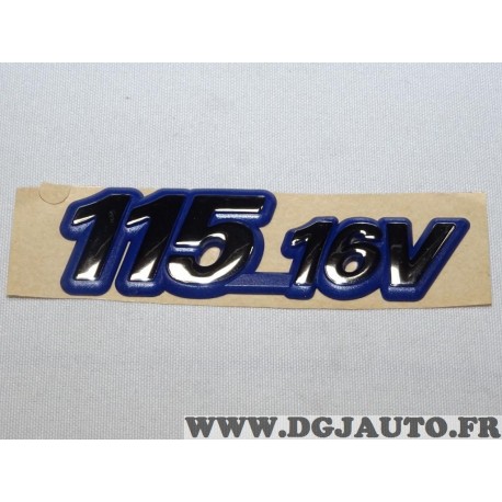 Logo motif embleme badge ecusson monogramme 115 16V Fiat 46532506 pour fiat brava bravo marea de 1998 à 2002 