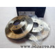 Paire disques de frein avant 234mm diametre plein Bosch 0986478288 pour nissan micra K11 