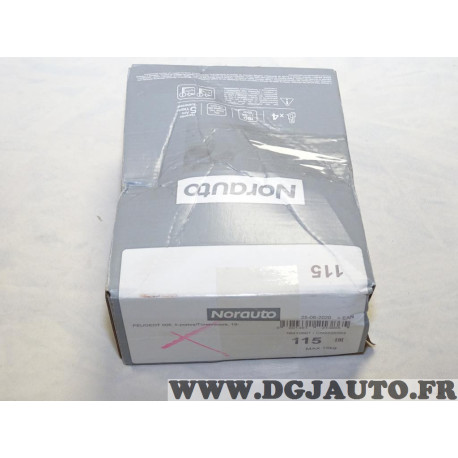 Kit pieds fixation barre de toit Norauto N°115 16410801 pour peugeot 508 5 portes partir de 2010 