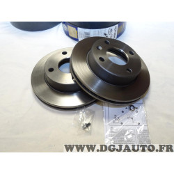 Paire disque de frein avant ventilé 239mm diametre Norauto NDF4844 pour ford escort 3 4 III IV orion 1 I de 1986 à 1990 