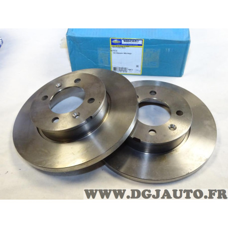 Paire disques de frein avant 240mm diametre plein Sasic 9004368J pour austin montego maestro rover 111 114 115 metro 