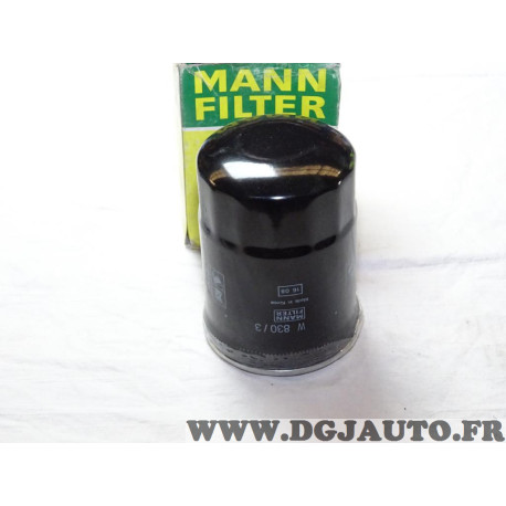 Filtre à huile Mann filter W830/3 pour hyundai accent trajet elantra santa fe matrix getz tucson kia carnival carens cerato spor