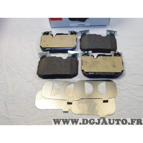 Jeu 4 plaquettes de frein avant montage brembo Ferodo FDB4662 pour BMW serie 1 2 3 4 F20 F21 F22 F23 F30 F31 F32 F33 F34 F36 F80