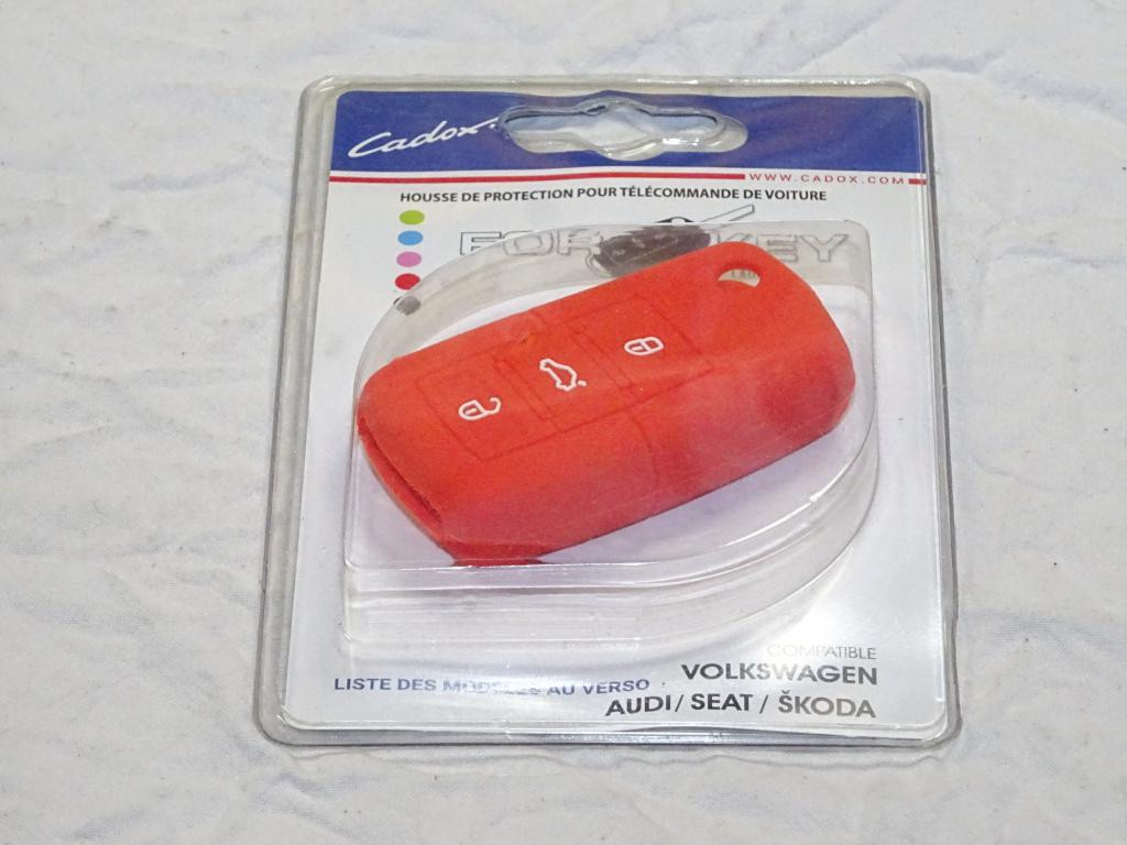 Coque Cle Vw/Skoda/Seat Rouge