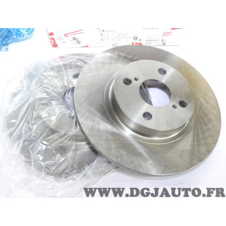 Paire disques de frein arriere plein 266mm diametre Ferodo DDF1576 pour toyota corolla 7 8 VII VIII E100 E110 