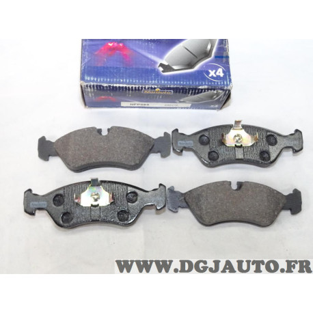 Jeu 4 plaquettes de frein avant montage teves Norauto NFP584 pour opel astra F vectra A calibra kadett E omega A daewoo chevrole