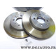 Paire disques de frein avant 262mm diametre ventilé Norauto NDF0830 pour rover 214 216 218 220 414 416 418 420 dont GTI 