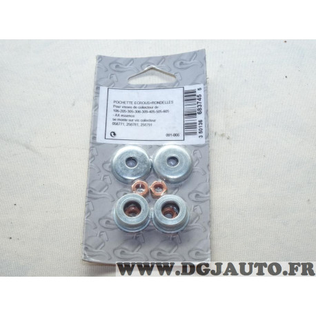 Kit fixation tuyau tube silencieux echappement Bosal 091-008 pour citroen peugeot 