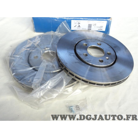 Jeu 2 disques de frein avant ventilé 288mm diametre Bosch BD537 0986478619 pour volkswagen passat B3 B4 golf 3 III 2.0 GTI 2.8 2