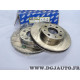 Paire disques de frein avant 240mm diametre ventilé Sasic 9004822J pour fiat palio siena 