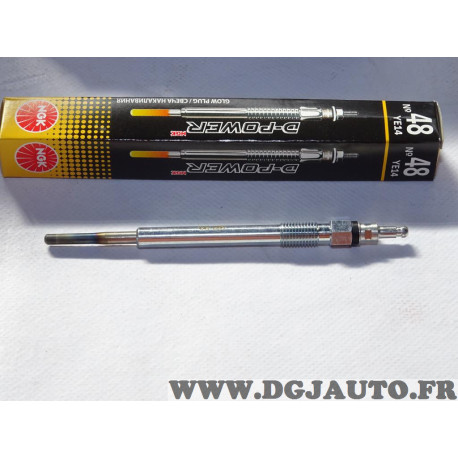 Lot 2 bougies de prechauffe NGK YE14 7768 pour audi A3 A4 A6 seat altea leon 2 II toledo 3 III skoda octavia volkswagen golf 5 6