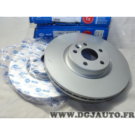 Jeu 2 disques de frein avant ventilé 324mm diametre Hella 8DD355126-661 pour volvo XC60 partir de 2008 