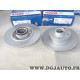 Jeu 2 disques de frein arriere plein 260mm diametre avec roulement de roue Bosch BD2713 0986479E78 pour renault megane 4 IV 