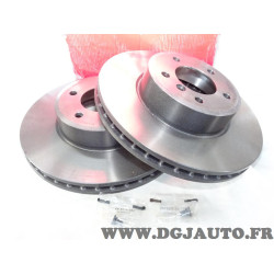 Jeu 2 disques de frein avant ventilé 324mm diametre Brembo 09.9172.11 pour BMW serie 5 6 E60 E61 E63 E64 