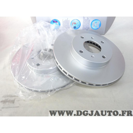 Jeu 2 disques de frein avant ventilé 280mm diametre Norauto ND1057 pour nissan 200SX S13 primera P11 sunny N14 almera N16 