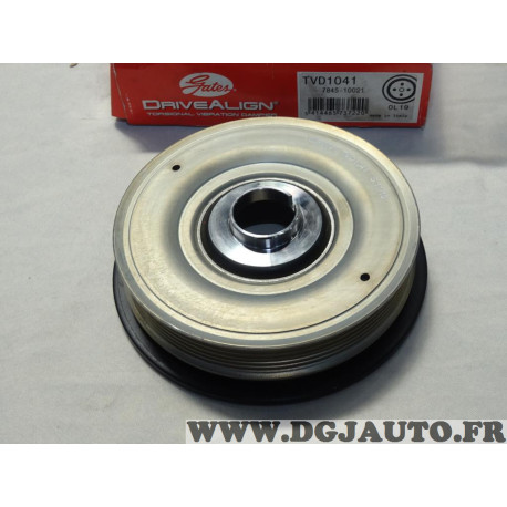 Poulie damper vilebrequin Gates TVD1041 784510021 pour renault avantime espace 3 III laguna 2 II master 2 II trafic 2 II vel sat