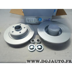 Jeu 2 disques de frein arriere plein 274mm diametre avec roulement de roue Norauto NDL0006 pour renault laguna 2 II 