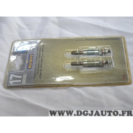 Lot 2 bougies de prechauffe Norauto N°17 508948 pour ford escort 5 6 V VI fiesta 4 IV mondeo 2 II mazda 121 1.8D 1.8TD 1.8 D TD 