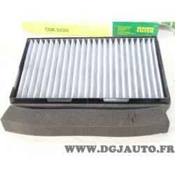 Filtre habitacle interieur Mann filter CUK3220 pour saab 95 9-5 YS3E 